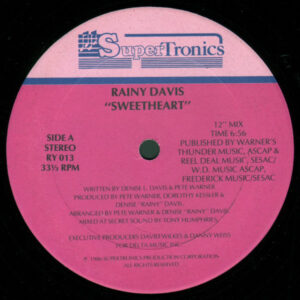 Rainy Davis – Sweetheart (Vinyl 12" Single 33 ⅓ RPM, 1986)