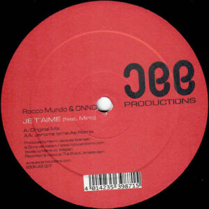 Rocco Mundo & O.N.N.O. – Je T'Aime (Vinyl 12", 2006)