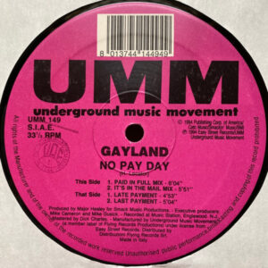 Gayland – No Pay Day (Vinyl 12" 33 ⅓ RPM, 1994)