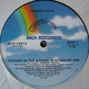 Carrie Lucas – Summer In The Street (Vinyl 12" 33 ⅓ RPM, 1984)