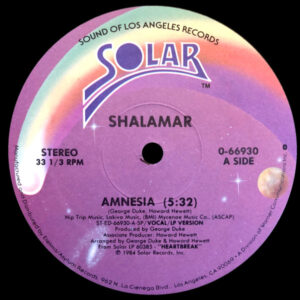 Shalamar – Amnesia (Vinyl 12" 33 ⅓ RPM, 1984)